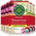 Traditional Medicinals - Organic Throat Coat Lemon Echinacea Herbal Tea (Pack of 6) - Helps Relieve Symptoms of Upper Respiratory Tract Infection - Sustainably Sourced Fair Wild Ingredients - 96 Tea Bags Total Throat Coat Lemon Echinacea 16 Count (Pack of