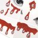 3D Red Glitter Halloween Face Stickers - Temporary Diamond Art for Kids & Adults | Perfect for Halloween Parties - Buy Online on GoSupps.com