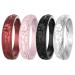 Zollen Silicone Wedding Rings for Women 1/4/7 Packs -Stackable Silicone Rubber Wedding Bands - Innovative Flower & Vine Collection 4 Packs: Black, Marble, Metallic Bordeaux, Pink 7 - 7.5(17.3mm)