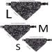 Adjustable Dog Bandana Headscarves for Small Dogs & Cats - Black Neckerchief (L Size) - Buy Online on GoSupps.com