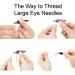 Tapestry Needles Set - 25 Pcs, Sizes 14, 16, 18, 20, 24 - Large Eye Blunt Needles for Cross Stitch & More - Buy Online on GoSupps.com