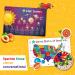 Kids Educational Placemats Discovery Set - Non-Slip, Reusable, Wipeable - USA, World Map, Periodic Table, Solar System - 5 Pack - Buy Online on GoSupps.com