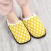 RPlife Spa Slippers - Green Watercolor Cactus & Multicolored Soft Slippers for Women | Comfortable House Guest Slippers in Large Yellow with White Dots - Buy Online on GoSupps.com
