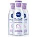 Nivea Daily Essentials Sensitive 3-in-1 Micellar Cleansing Water - 200 ml Pack of 3