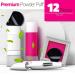 Ecomerr 12 Pieces Powder Puff Set | Face Triangle & Cleansing Puffs | Velvet Makeup Tool Kit for Loose Powder & Body | Black - Buy Online on GoSupps.com