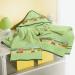 Erwin Mller Kids Hooded Bath Towel - 140x140 cm Terry Cotton Tractor Excavator Green - Ideal for Bathing & Beach - Buy Online on GoSupps.com
