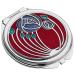 Sea Gems presented by Celtic Glass Designs Compact Mirror in Mackintosh Two Roses Design. (Red)