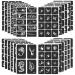 FANOST Tattoo Stencils For Kids Teens Adults, 24 Sheets Henna Tattoo Stencil Kit, 400 Tattoos Design, Tattoo Stencils for Real Tattoos, Airbrush Tattoo Stencils, Henna Stencils for Face Hand Finger