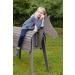 Roba Wooden Horse for Garden | Vaulting Horse with Mane & Tail | Solid Gray Play Horse for Gymnastics & Riding - Buy Online on GoSupps.com