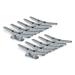 ZUJARA 4 inch Dock Cleats 10-Pack Galvanized Iron Boat Cleat for Marine or Decorative Applications
