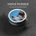 Queen and Cow Portable Metal Pill Box - Round Mini 3-Compartment with Hinged Fastening for Travel - Ideal for Small Pills - Black - Buy Online on GoSupps.com
