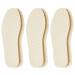 3 Pairs of Ultra-Thin Insoles Charcoal Cork Sole Sweaty feet Odor Removal Washable Shoes Deodorant Insoles Women 14 Men 12 (Apricot Rough Grain)