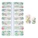 WOKOTO Nail Art Wraps Stickers Set with Nail File - Flower Leaf Design Decals for Manicure - 5 Sheets - Buy Online on GoSupps.com