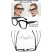 AEZUNI Oversized Reading Glasses for Women - Large Readers in Black - 2.0x Magnification - Buy Online on GoSupps.com