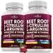 NEW AGE Beet Root Capsules - L Arginine, L Citrulline, Nitric Oxide, Beetroot Powder, Arginine, Citrulline Supplement 180 Vegan Capsules 90 Count (Pack of 2)