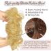 RUWISS Informal Hair Pick - 100% Real Hair Rose Dot Scrunchies for Women | Golden Blonde | 1 Piece - International Shipping - Buy Online on GoSupps.com