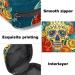 Stylish Menstruation Pad Bag with Zipper | Women's Tampon & Napkin Bag | Day of the Dead Collection - Buy Online on GoSupps.com