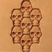 Skull Leather Stamp Tool - Premium Stamping and Carving Punches for Leathercrafting - Buy Online on GoSupps.com