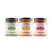 Premium Combo Pack of Mint Cilantro Chutney, Mango Tango Chutney and Tomato Chunky Chutney- 9oz Each (Pack of 3) Made in USA