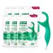 GUM Professional Clean Flossers Picks Extra Strong Floss Proven to Remove More Plaque Fresh Mint Flavour 40 Count X 6 Pack (240 flossers) Professional Clean 1.00 m (Pack of 240)
