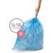simplehuman Code V Custom Fit Drawstring Trash Bags - 60 Count, 16-18L/4.2-4.8 Gallon, Blue Liners - Buy Online on GoSupps.com