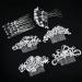 Wedding Hair Comb Set - 24 Piece Faux Pearl Crystal Accessories for Bride & Bridesmaid - Buy Online on GoSupps.com
