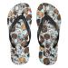 Mnsruu Dog Paw Print Flip Flops Home Hotel Spa Bedroom Travel XS for Men Women