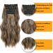 Buy Affordable Clip-In Hair Extensions: Brown & Blonde 50cm Long Wavy Double Weft - Realistic Synthetic for Women - Buy Online on GoSupps.com