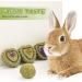 Episkey Bunny Chew Toys Small Animal Treats Natural Timothy Grass Chew Toys Grass Cake&Grass Ball Pet Snacks Molar Teeth Grinding Toy Chewing for Chinchillas Pig Dwarf Rabbit Gerbils H01 - Buy Online on GoSupps.com