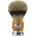 Hans Baier Exclusive Shaving Brush Silvertip Badger Hair - Handle Real Olive Wood Size 3 124 g