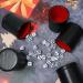 Red Leatherette Dice Cup Set with 6 Dot Dices - Ideal for Yahtzee & Farkle Games - 5 Pack - Buy Online on GoSupps.com
