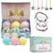 Mist Tree London Unicorn Surprise Jewellery Treasure Bath Bomb Gift Set 6X Large Unicorn Bath Bombs Safe for Kids Birthday Christmas Gifts for Girls in Stunning Gift Box UK Brand - Buy Online on GoSupps.com
