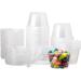 Clear Jello Shot Cups With Lids, Plastic Portion Cups / Condiment Cups / Sauce Cups, 100 Small Containers With Lids, 4 Oz Dressing Container To Go 4 oz.