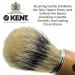 Kent VS70 Natural Badger Bristle Shaving Brush - Luxury Beechwood for Men | Perfect Lather for Safety Razors & Shaving Cream | Premium Quality Since 1777 - Buy Online on GoSupps.com