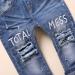 KIDSCOOL SPACE Baby Ripped Jean Toddler Elastic Waist Distressed Denim Pants - Blue (6-12 Months) - Buy Online on GoSupps.com