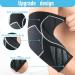 Arm Support Sleeve Pair - Tennis Elbow & Golfer's Elbow Braces for Pain Relief | Adjustable Size for Men & Women - Available in Black & White - Buy Online on GoSupps.com