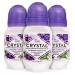 CRYSTAL Aluminum Free Mineral Deodorant Roll-On for Women & Men, Lavender & White Tea - Paraben Free - Certified Cruelty Free & Vegan Deodorant - Prevents Odor Up to 24 Hours ,2.25 Fl Oz (Pack of 3) Lavender & White Tea 2.25 Fl Oz (Pack of 3)