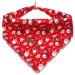 Lionheart Glory Dog Half 1 Packer Washable Soft Cotton Christmas Libbar Schal adjustable Kerchief square dog Neck towel for large dogs red neckerchiefs Large (1 Pack) B: pink Santa Claus