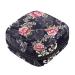 Menstruation pad bag with zipper women's napkin bag tampons collecting bags for women and girls (Leoparda-Paisley pattern and flower)