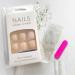 SINLOV Square Fake Toenails Nude Pink Print on False Toe Nails Short Full Cover False Artificial Toenails Nails for Women and Girls - Buy Online on GoSupps.com