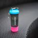 Smartshake Slim Protein Shaker Bottle 400-500ml | Leakproof BPA-Free Smart Shaker Cup for Men + Women | Pure White Neon White - Buy Online on GoSupps.com