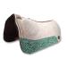 Southwestern Equine OrthoRide Made in USA Premium All Wool Build up, Saddle Pad Western, Classic Contour Saddle Pad, Ortho Pad Horse Saddle Pad, Saddle Blanket, 30x30 & 31x32 30" x 30" Turquoise Bloom