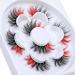 Colored Fluffy Mink False Eyelashes - Dramatic Long Red Strip Fake Lashes for Christmas - A-Rad Lashes - Buy Online on GoSupps.com