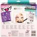 Fashion Angels Fashion Design Sketch Portfolio - Full Size Book for Kids - Brown/A - Includes Makeup, Hair Design - 11451 - Buy Online on GoSupps.com