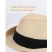 FURTALK Straw Fedora Sun Hat for Men Women | Roll Up Short Brim Trilby Panama Beach Hat UPF 50+ Beige - M/L - Buy Online on GoSupps.com