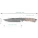 Perkin Damascus Hunting Knife with Sheath - 25.4cm | Premium 1975 Edition | International Shipping Available - Buy Online on GoSupps.com