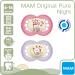 MAM Day & Night Original Girls Silicone Pacifiers 6-16 Months - Set of 4 with Sterilized Transport Boxes - International Shipping Available - Buy Online on GoSupps.com