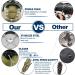 Ykall Ice Cleats Traction Snow Grips with 25 Stainless Steel Spikes - Anti Slip for Men, Women, and Kids - Ideal for Hiking, Fishing, Walking, Climbing - Large Size for Mountaineering - Buy Online on GoSupps.com