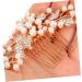Housoutil Bride Hair Accessories Women Hair Accessories Decorative Hair Comb Bride Hair Comb Wedding Hair Accessories Hair Side Comb Pearl Hair Comb Miss Hairpin Rhinestones Silver - Buy Online on GoSupps.com