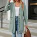 Gefomuofe Cardigan Women's Long Cardigan Lightweight Loose Cardigan Long Cardigan Women's Lightweight Loose Casual Cardigan Sun Protection Shirt Holiday Beach Blouse M Mint Green - Buy Online on GoSupps.com